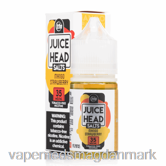 Vape Med Smag Mango Jordbær - Juice Hovedsalte - 30ml 35mg